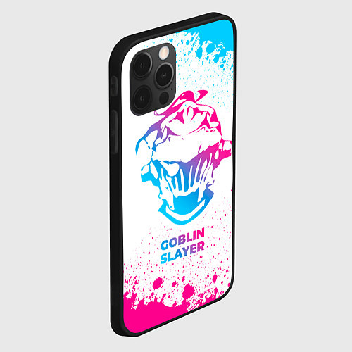 Чехол iPhone 12 Pro Max Goblin Slayer neon gradient style / 3D-Черный – фото 2