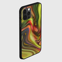 Чехол для iPhone 12 Pro Max Abstraction waves, цвет: 3D-черный — фото 2