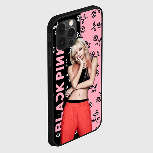 Чехол iPhone 12 Pro Max Blackpink - Lalisa / 3D-Черный – фото 2