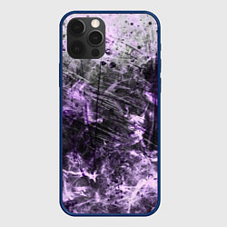 Чехол для iPhone 12 Pro Max Текстура - Lilac smoke, цвет: 3D-тёмно-синий