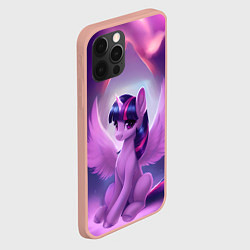 Чехол для iPhone 12 Pro Max Твайлайт Спаркл, цвет: 3D-светло-розовый — фото 2