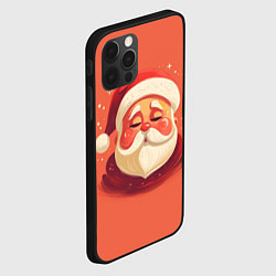 Чехол для iPhone 12 Pro Max Портрет Деда Мороза, цвет: 3D-черный — фото 2