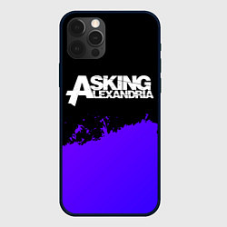 Чехол iPhone 12 Pro Max Asking Alexandria purple grunge