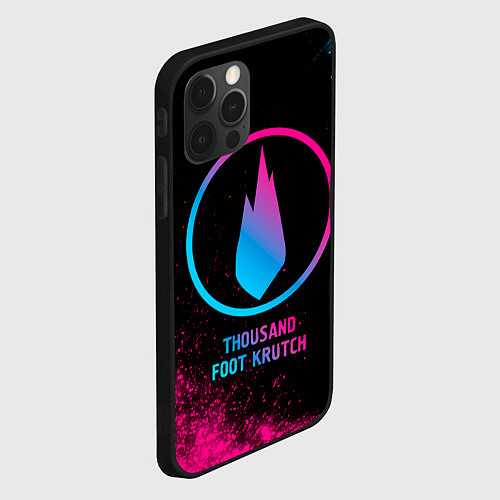 Чехол iPhone 12 Pro Max Thousand Foot Krutch - neon gradient / 3D-Черный – фото 2