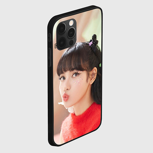 Чехол iPhone 12 Pro Max Blackpink Lisa / 3D-Черный – фото 2