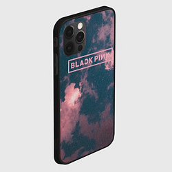 Чехол для iPhone 12 Pro Max Blackpink - pink clouds, цвет: 3D-черный — фото 2