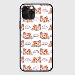 Чехол для iPhone 12 Pro Max Corgi dreams, цвет: 3D-черный