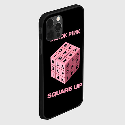 Чехол iPhone 12 Pro Max Blackpink Square up / 3D-Черный – фото 2