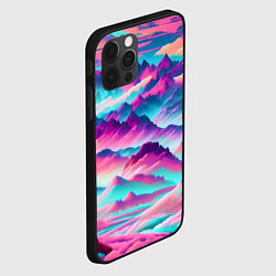 Чехол для iPhone 12 Pro Max Горы яркие, цвет: 3D-черный — фото 2