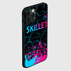 Чехол для iPhone 12 Pro Max Skillet - neon gradient: символ сверху, цвет: 3D-черный — фото 2