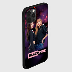 Чехол для iPhone 12 Pro Max Blackpink purple, цвет: 3D-черный — фото 2