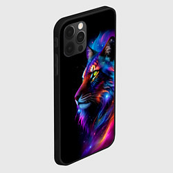 Чехол для iPhone 12 Pro Max Лев в космосе и звезды, цвет: 3D-черный — фото 2