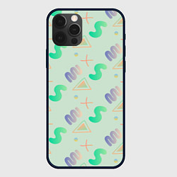 Чехол для iPhone 12 Pro Max Милый узорчик, цвет: 3D-черный