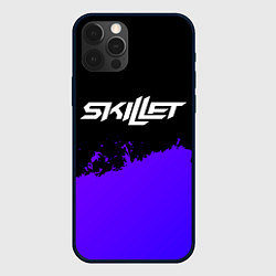 Чехол для iPhone 12 Pro Max Skillet purple grunge, цвет: 3D-черный