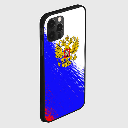 Чехол iPhone 12 Pro Max Патриот Рф Герб / 3D-Черный – фото 2