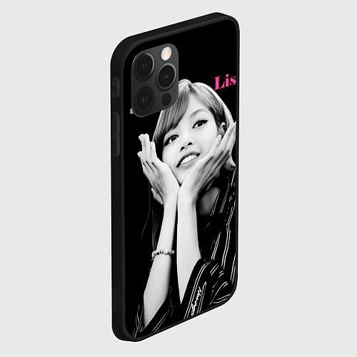 Чехол iPhone 12 Pro Max Blackpink Lisa gesture of love / 3D-Черный – фото 2