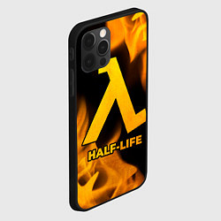 Чехол для iPhone 12 Pro Max Half-Life - gold gradient, цвет: 3D-черный — фото 2