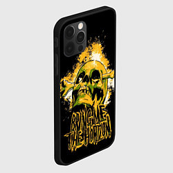 Чехол для iPhone 12 Pro Max Bring me the horizon - skull, цвет: 3D-черный — фото 2