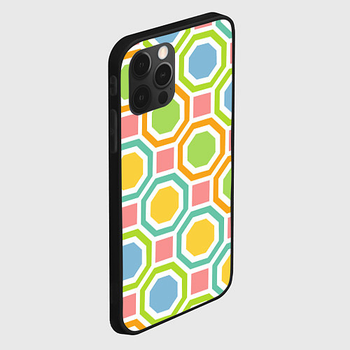 Чехол iPhone 12 Pro Max Color geometria / 3D-Черный – фото 2