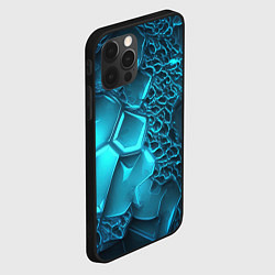 Чехол для iPhone 12 Pro Max Ледяные разломленные плиты, цвет: 3D-черный — фото 2