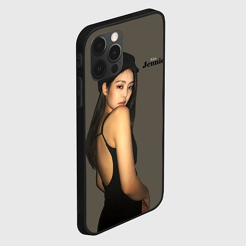 Чехол iPhone 12 Pro Max Blackpink Jennie in cap / 3D-Черный – фото 2