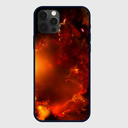 Чехол для iPhone 12 Pro Max Небо в огне, цвет: 3D-черный