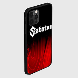 Чехол для iPhone 12 Pro Max Sabaton red plasma, цвет: 3D-черный — фото 2