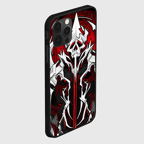 Чехол iPhone 12 Pro Max Агрессивные кости / 3D-Черный – фото 2