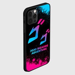 Чехол для iPhone 12 Pro Max JoJo Bizarre Adventure - neon gradient, цвет: 3D-черный — фото 2