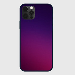 Чехол для iPhone 12 Pro Max Малиновый градиент, цвет: 3D-черный