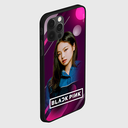 Чехол iPhone 12 Pro Max Blackpink shut down / 3D-Черный – фото 2