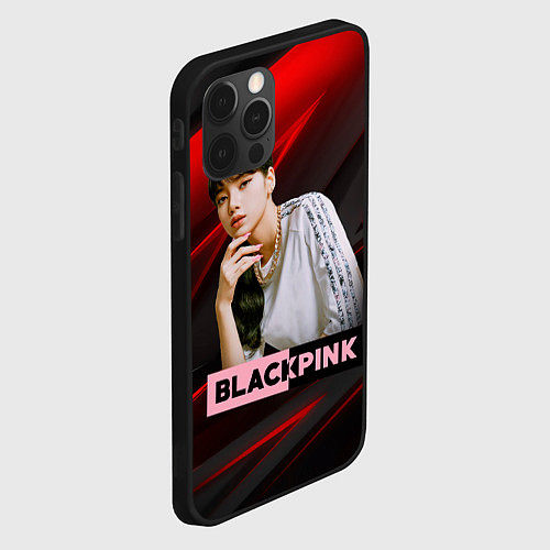 Чехол iPhone 12 Pro Max Lisa Blackpink kpop / 3D-Черный – фото 2