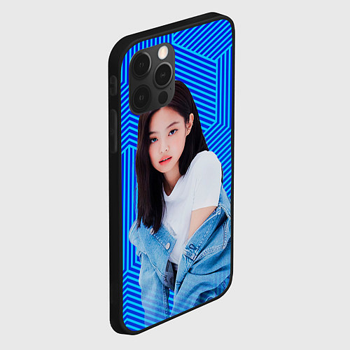 Чехол iPhone 12 Pro Max Jennie kpop music / 3D-Черный – фото 2