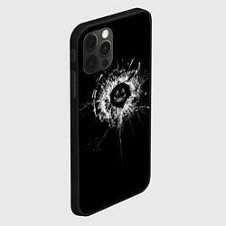 Чехол для iPhone 12 Pro Max Black Mirror - smile, цвет: 3D-черный — фото 2