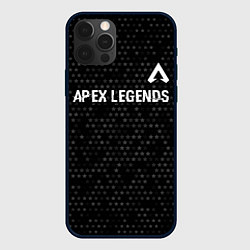 Чехол для iPhone 12 Pro Max Apex Legends glitch на темном фоне: символ сверху, цвет: 3D-черный