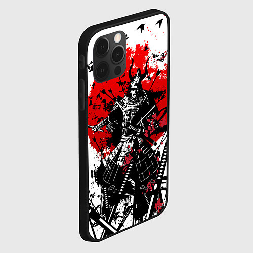 Чехол iPhone 12 Pro Max Bushido warrior / 3D-Черный – фото 2