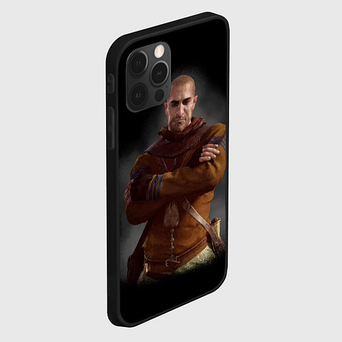 Чехол iPhone 12 Pro Max The Witcher 3 - Гюнтер / 3D-Черный – фото 2