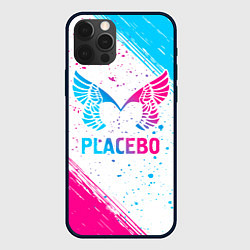 Чехол для iPhone 12 Pro Max Placebo neon gradient style, цвет: 3D-черный