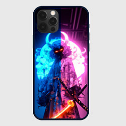 Чехол для iPhone 12 Pro Max Девушка кибер демон, цвет: 3D-черный