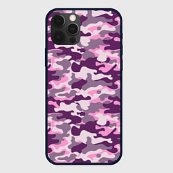 Чехол для iPhone 12 Pro Max Модный камуфляж - милитари, цвет: 3D-черный