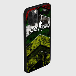 Чехол для iPhone 12 Pro Max CSGO абстрактный камуфляж, цвет: 3D-черный — фото 2