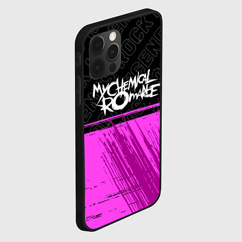 Чехол iPhone 12 Pro Max My Chemical Romance rock legends: символ сверху / 3D-Черный – фото 2