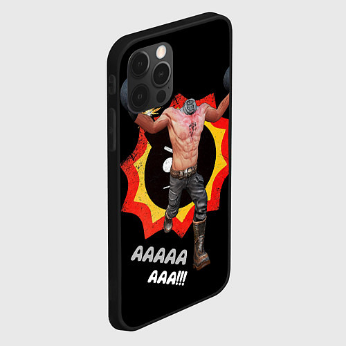Чехол iPhone 12 Pro Max Serious Sam - kamikaze / 3D-Черный – фото 2