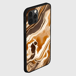 Чехол для iPhone 12 Pro Max Яшма серая, цвет: 3D-черный — фото 2