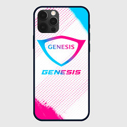 Чехол для iPhone 12 Pro Max Genesis neon gradient style, цвет: 3D-черный