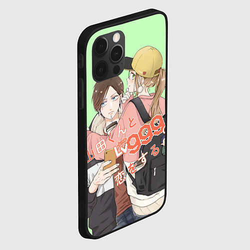 Чехол iPhone 12 Pro Max Yamada-kun to Lv999 no Koi wo Suru / 3D-Черный – фото 2