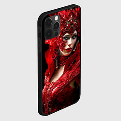 Чехол для iPhone 12 Pro Max Красная королева, цвет: 3D-черный — фото 2