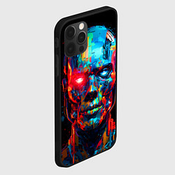 Чехол для iPhone 12 Pro Max AI Робот digital pop-art, цвет: 3D-черный — фото 2