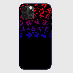Чехол для iPhone 12 Pro Max Очень странные дела паттерн, цвет: 3D-черный