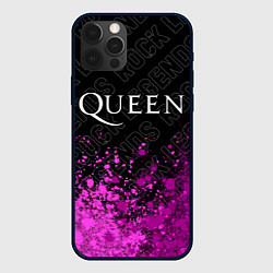 Чехол iPhone 12 Pro Max Queen rock legends: символ сверху